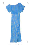 Never Fully Dressed Tilly Dress - Blue Jacquard