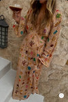 Never Fully Dressed Shell Reign Dress - Gold Multi