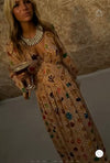 Never Fully Dressed Shell Reign Dress - Gold Multi
