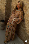 Never Fully Dressed Shell Reign Dress - Gold Multi