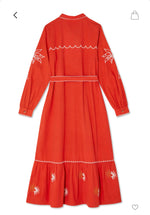 Never Fully Dressed Pollenca Shirt Dress - Red/Cream