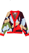 Never Fully Dressed Abstract Callie Cardigan - Navy