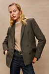 Rails Jac Blazer - Camel/Black Herringbone