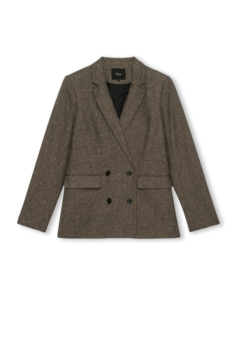 Rails Jac Blazer - Camel/Black Herringbone
