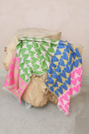 Ombré London Hearts Scarf - Pink/Blue/Green
