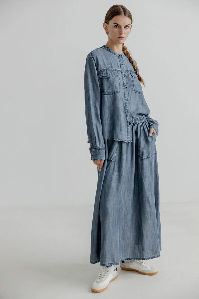 Project AJ117 Kirsa Denim Shirt - Dark Indigo