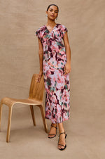 Rails Court Dress - Magenta Verbena