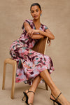 Rails Court Dress - Magenta Verbena