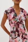 Rails Court Dress - Magenta Verbena