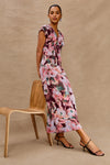 Rails Court Dress - Magenta Verbena