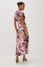 Rails Court Dress - Magenta Verbena