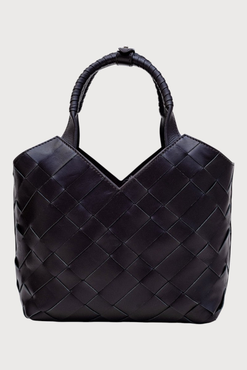 Aleo Cabas Mini Leather Handbag - Fondant