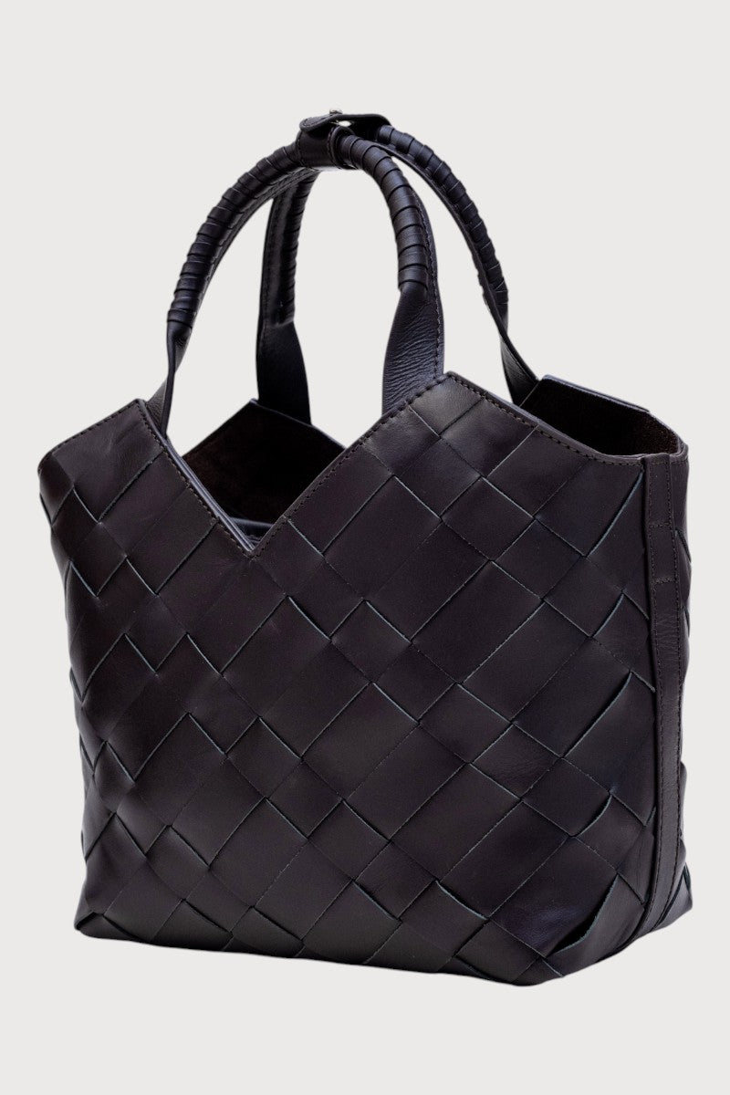 Aleo Cabas Mini Leather Handbag - Fondant