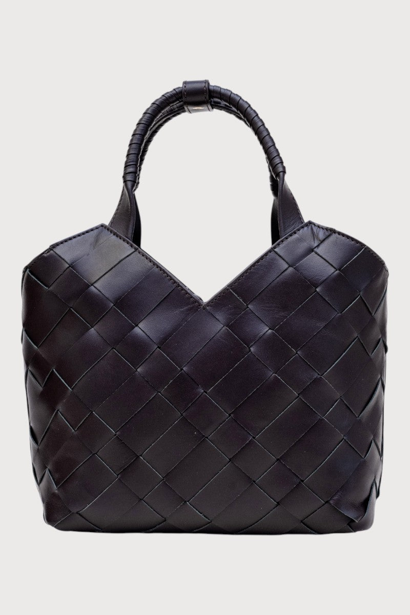 Aleo Cabas Mini Leather Handbag - Fondant