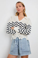 Rails Louise Sweater - Wave Stripe