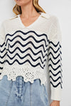 Rails Louise Sweater - Wave Stripe