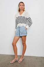 Rails Louise Sweater - Wave Stripe