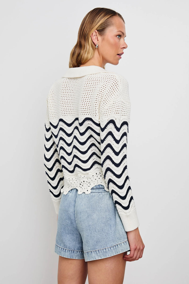 Rails Louise Sweater - Wave Stripe