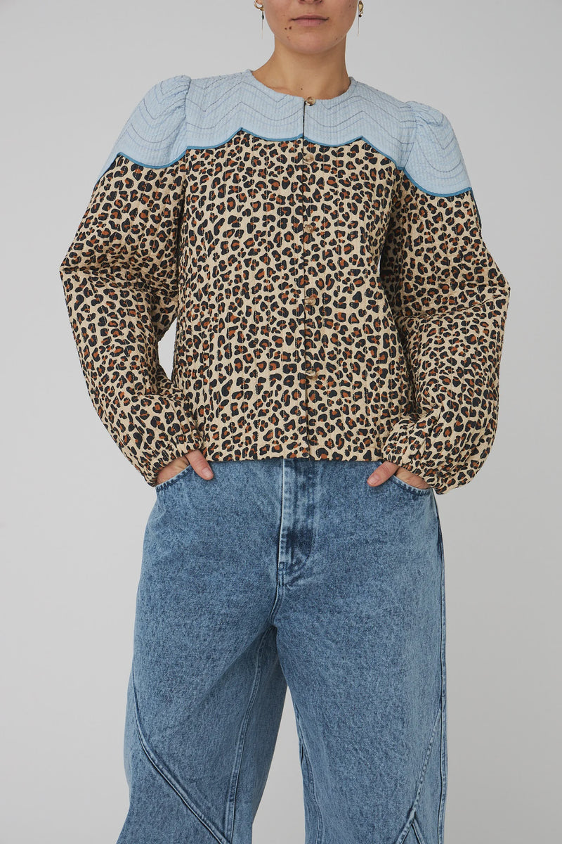 Stella Nova Leopard Jacket With Clouds - Leopard