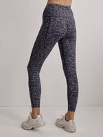 Varley Let's Go Running Legging - Ebony Blue Cheetah