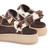 Woden Line Sandals - Cow Animal Print