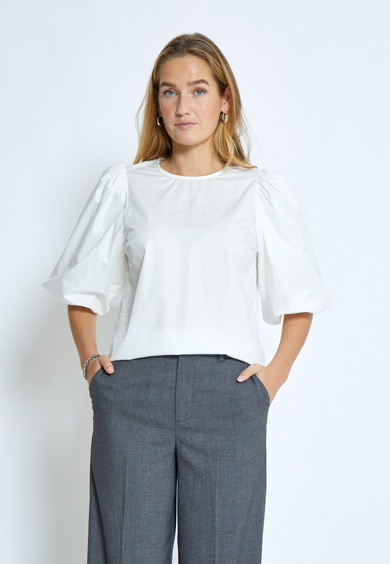 Minus Joa Short Sleeve Blouse - Cloud Dancer