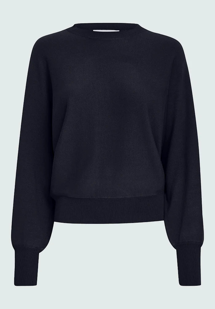 Minus Dana Bat Sleeve Knit Pullover - Black Iris (Navy)