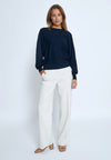 Minus Dana Bat Sleeve Knit Pullover - Black Iris (Navy)