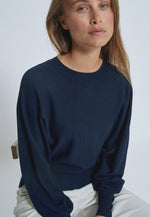 Minus Dana Bat Sleeve Knit Pullover - Black Iris (Navy)