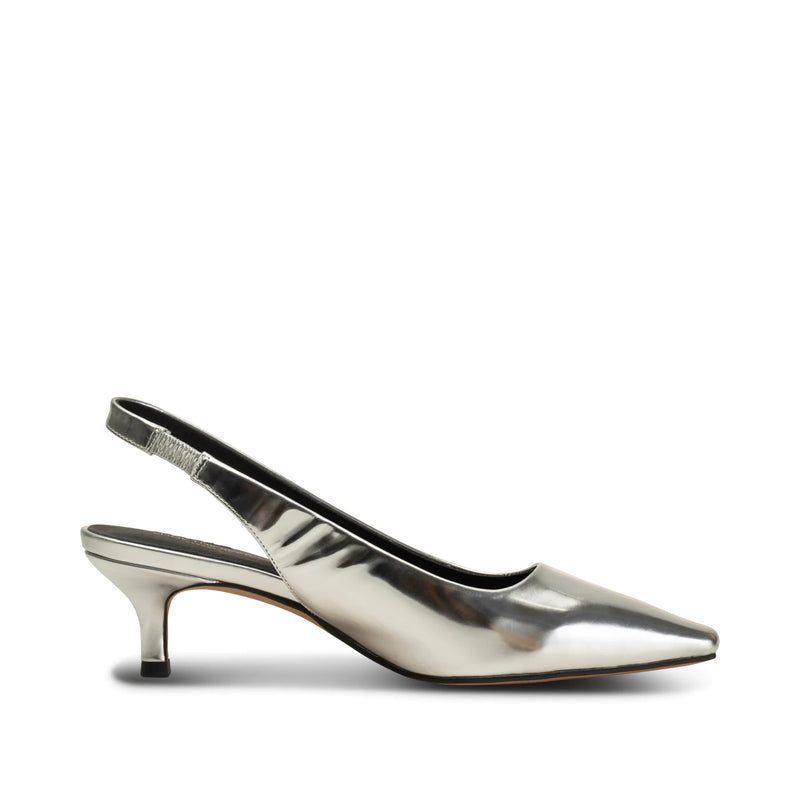 Shoe The Bear Maxine Sandal Leather - Silver Metallic