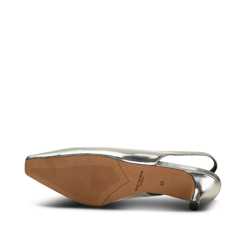 Shoe The Bear Maxine Sandal Leather - Silver Metallic