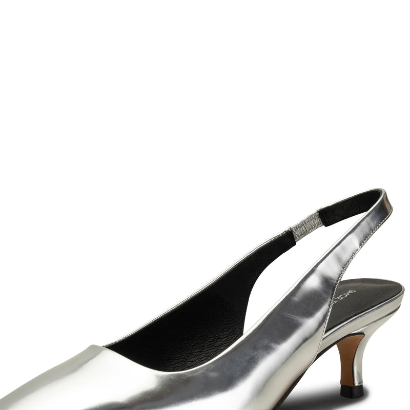 Shoe The Bear Maxine Sandal Leather - Silver Metallic