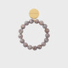 Vanessa Baroni Mini Beads Flex Bracelet - Taupe Marble