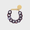 Vanessa Baroni Flat Chain Bracelet - Aubergine Marble