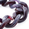 Vanessa Baroni Flat Chain Bracelet - Aubergine Marble