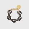Vanessa Baroni Small Turtle Bracelet - Dark Brown Marble