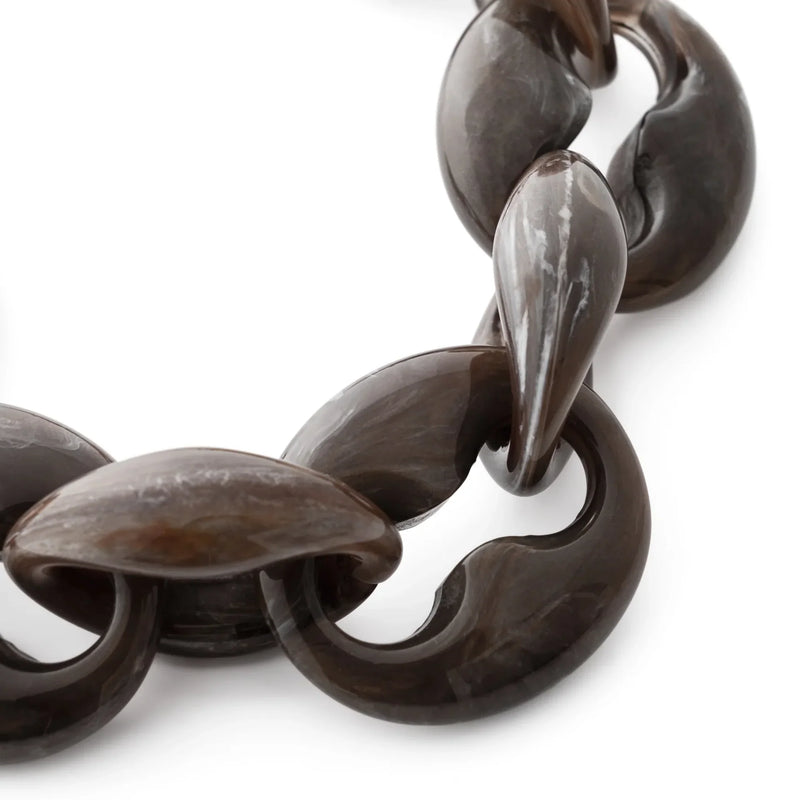 Vanessa Baroni Small Turtle Bracelet - Dark Brown Marble
