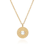 Anna Beck White Pearl Pendant - Gold