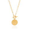 Anna Beck Contrast Dotted Circle Toggle Necklace - Gold