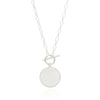 Anna Beck Contrast Dotted Circle Toggle Necklace - Gold/Silver