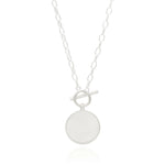 Anna Beck Contrast Dotted Circle Toggle Necklace - Gold/Silver