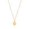 Anna Beck Pink Ruby Circle Pendant Necklace - Gold