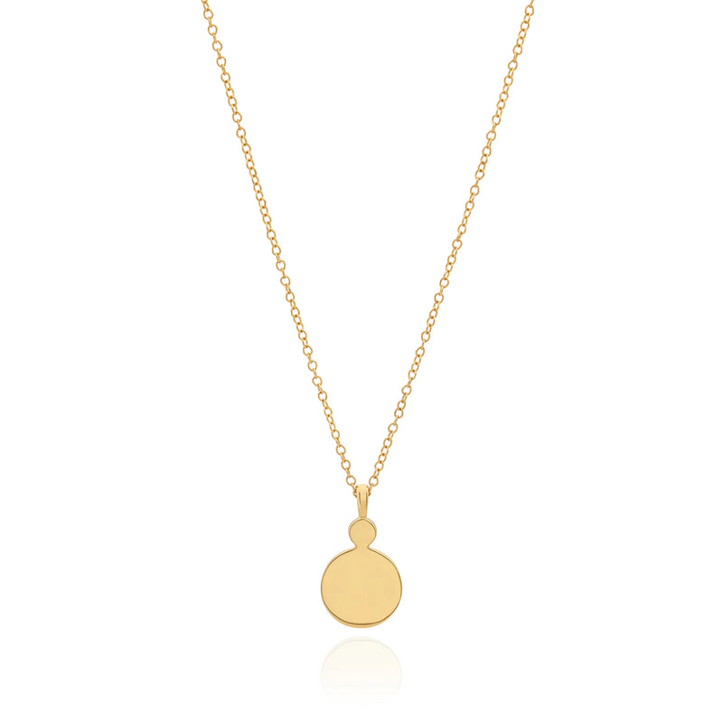 Anna Beck Pink Ruby Circle Pendant Necklace - Gold