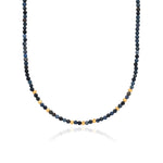 Anna Beck Dumortierite Beaded Necklace - Gold