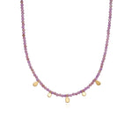 Anna Beck Vista Beaded Necklace - Lilac/Turquoise/Gold
