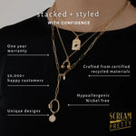 Scream Pretty Stardust Necklace With Slider Clasp - Gold