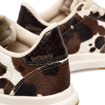 Woden Nicoline Animal Print Trainer - Cow