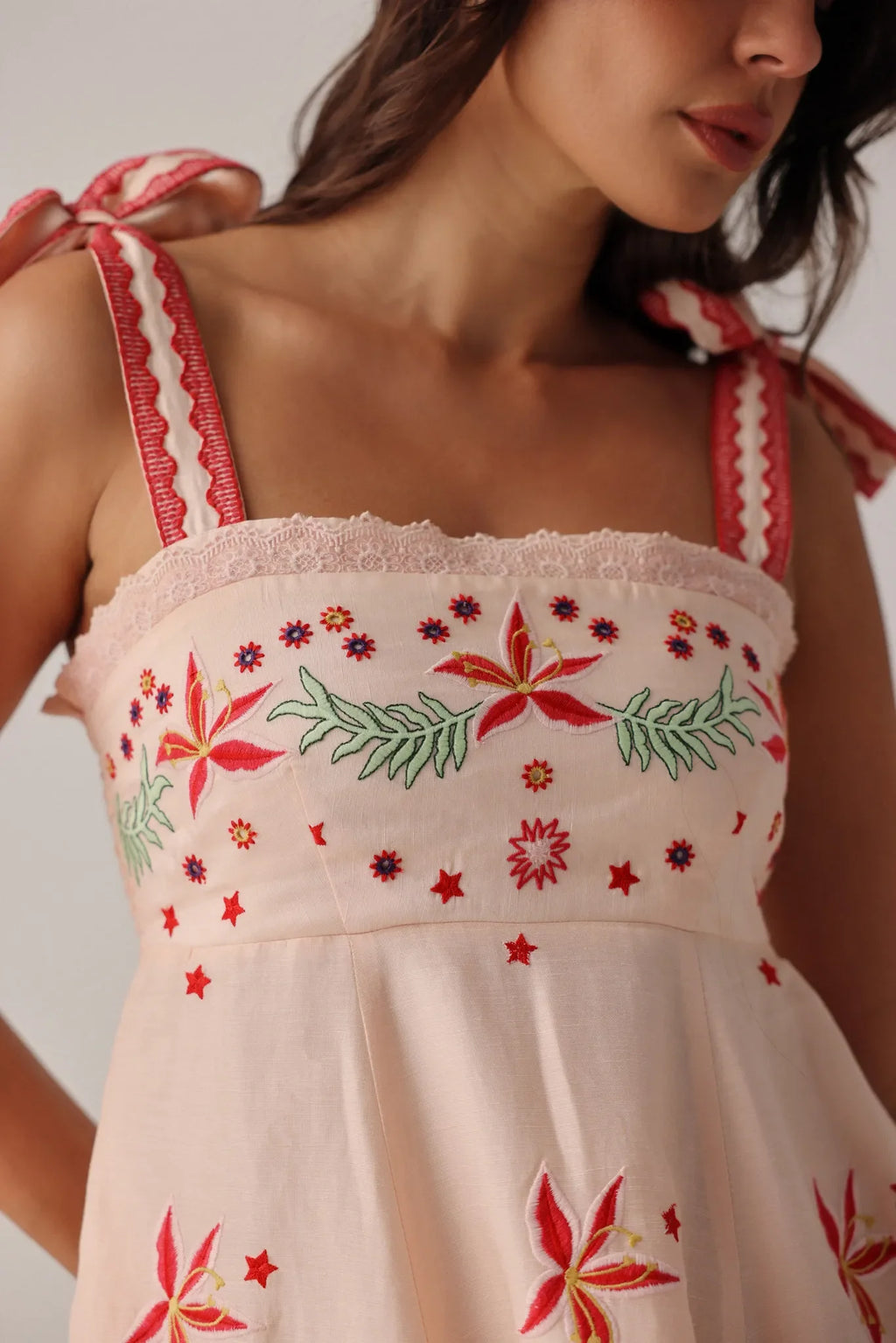 NOIB Nora Midi Dress - Peach