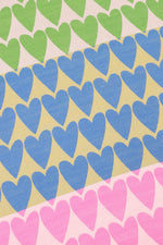Ombré London Hearts Scarf - Pink/Blue/Green
