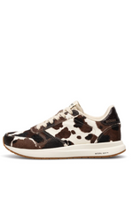 Woden Nicoline Animal Print Trainer - Cow